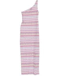 Missoni - One-Shoulder Chevron Maxi Dress - Lyst