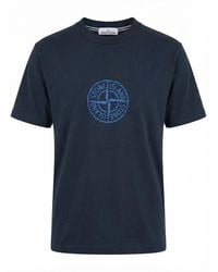 Stone Island - 'All Around Compass' Print T-Shirt - Lyst