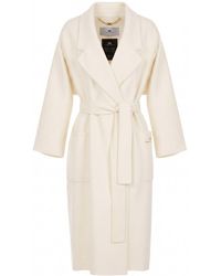 Elisabetta Franchi - Double Breasted Coat - Lyst