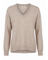 Not Shy - 'Lucien' V Neck Sweater - Lyst