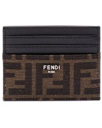 Fendi - Portacarte Con Logo Ff Jacquard - Lyst