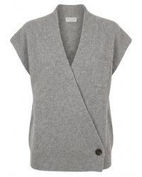 Brunello Cucinelli - Cashmere Knitted Vest - Lyst