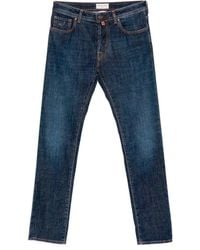 Jacob Cohen - Logo-Patch Straight-Leg Jeans - Lyst