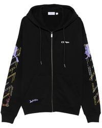 Off-White c/o Virgil Abloh - Arrows-Print Zip-Up Hoodie - Lyst