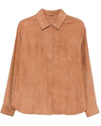 DESA NINETEENSEVENTYTWO - Leather Shirt Jacket - Lyst