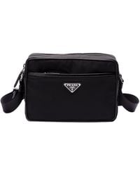 Prada - Re-Nylon And Saffiano Shoulder Bag - Lyst