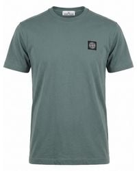 Stone Island - Cotton Jersey Garment Dyed T-Shirt - Lyst