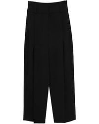 Sportmax - Pleated Wide-Leg Trousers - Lyst