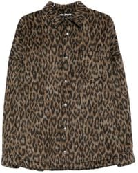 Palm Angels - Leopard-Print Button-Fastening Overshirt - Lyst