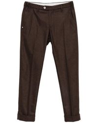 Jacob Cohen - Pressed-Crease Turned-Up Trousers - Lyst