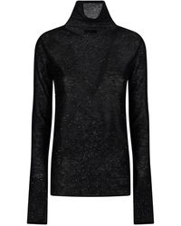 Pinko - Fitted Wool Blend Sweater - Lyst