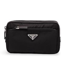 Prada - Re-Nylon And Saffiano Leather Belt Bag - Lyst