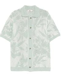 Altea - Floreal Print Short Sleeve Shirt - Lyst