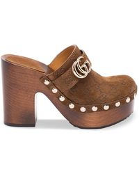 Gucci - 'Marmont' Clogs - Lyst