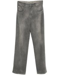 Ermanno Scervino - Geometric-Pattern Wide-Leg Jeans - Lyst