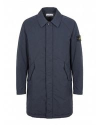 Stone Island - Micro Twill Long Coat - Lyst