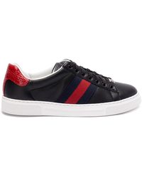 Gucci - ` Ace` Sneakers With `Web` - Lyst