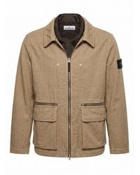 Stone Island - Diagonal Cotton Wool Field Jacket - Lyst