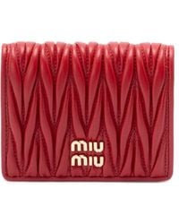 Miu Miu - Matelassã Nappa Leather Wallet - Lyst