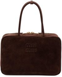 Miu Miu - 'Beau' Suede Handbag - Lyst
