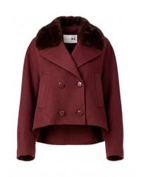 Manzoni 24 - Cashmere Jacket With Mink Details - Lyst