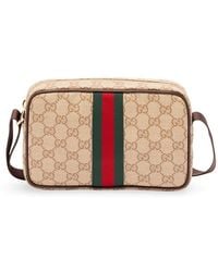 Gucci - Gg Mini Bag With Web - Lyst