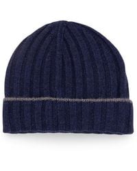 Brunello Cucinelli - Cashmere Rib Knit Beanie - Lyst