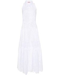 Ermanno Scervino - Broderie Anglaise Maxi Dress - Lyst