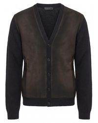 Prada - Lambswool Cardigan - Lyst
