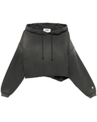 Golden Goose - Star/ W's Oversize Cropped Hoodie/ Sunfaded Wash/ Star Print - Lyst