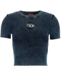 DIESEL - Logo Cotton T-Shirt - Lyst