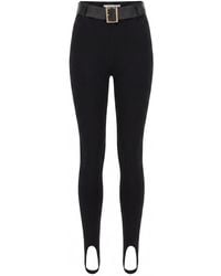 Self-Portrait - Knit Stirrup Leggings - Lyst