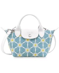 Longchamp - `le Pliage Marguerites` Extra Small Handbag - Lyst