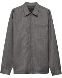 Prada - Wool Shirt Jacket - Lyst