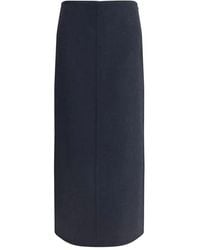 Brunello Cucinelli - Virgin Wool Midi Skirt - Lyst
