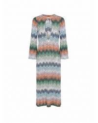 Missoni - Zigzag-Knit Cut-Out Maxi Dress - Lyst