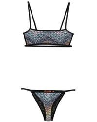 Missoni - Sequin-Embellished Zigzag-Knit Bikini - Lyst