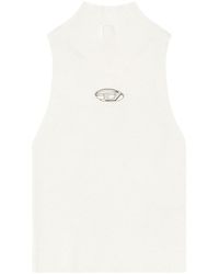DIESEL - Top With Logo Plaque - Lyst