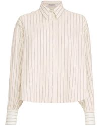 Brunello Cucinelli - Silk Poplin Shirt - Lyst