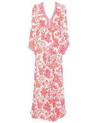 Etro - Maxi 'Empire' Dress With Deep V-Neck - Lyst