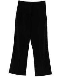 Patrizia Pepe - Crepe Cropped Trousers - Lyst