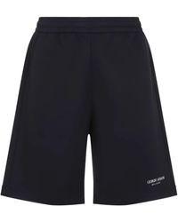 Giorgio Armani - Shorts Sportivi Con Logo - Lyst