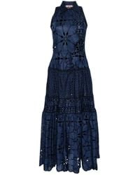 Ermanno Scervino - Broderie-angalise Maxi Dress - Lyst