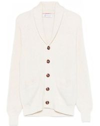 Brunello Cucinelli - English Rib Knit Cardigan - Lyst