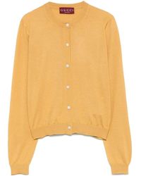 Gucci - Long Sleeve Crew-Neck Cardigan - Lyst