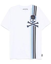 Philipp Plein - Skull Stripe T-Shirt - Lyst