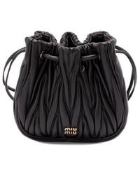 Miu Miu - 'Matelassã' Nappa Leather Pouch - Lyst