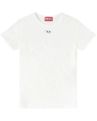 DIESEL - Slim Fit Oval Logo Tee - Lyst