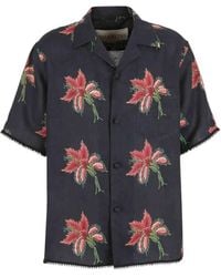 Valentino Garavani - 'Papier Floral' Short Sleeve Shirt - Lyst