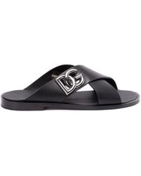 Dolce & Gabbana - `Dg` Sandals - Lyst